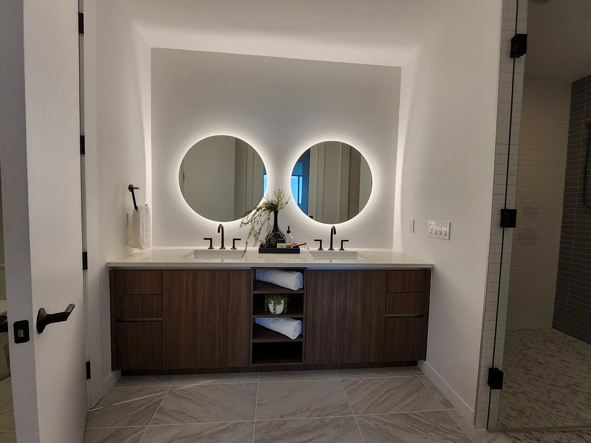 Reflections St. Pete master bathroom design